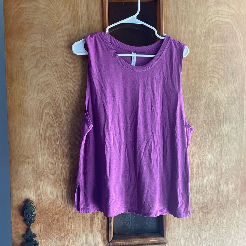 Purple Fabletics Tank Top Size Medium